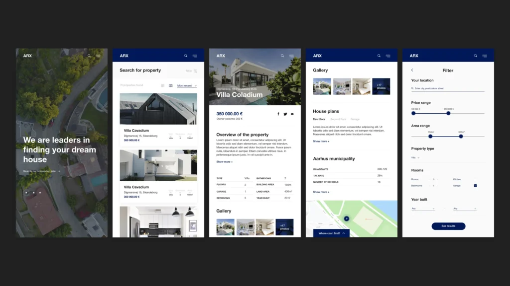 Arx mobile ui